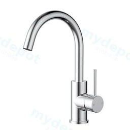 Otus Slimline SS Gooseneck Basin Mixer Chrome