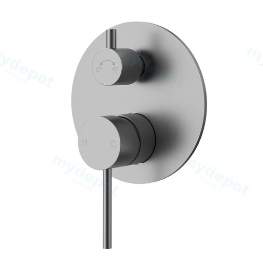 Otus Slimline SS Wall Diverter Mixer Trim Kits Brushed Stainless Steel