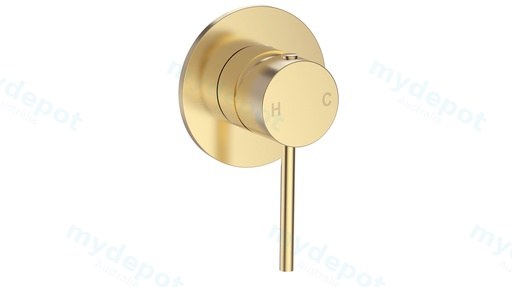 Otus Slimline SS Wall Mixer Trim Kits in Brushed Gold
