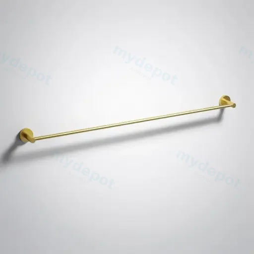Otus Slimline Single Towel Rail 900mm Brushed Gold
