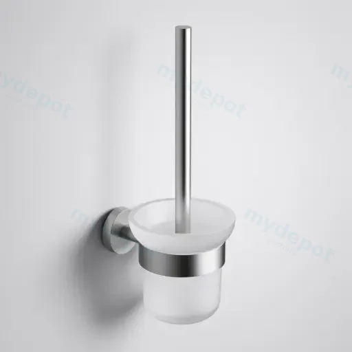Otus Slimline Toilet Brush Holder Brushed Stainless Steel
