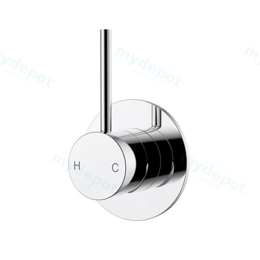 Otus Slimline Wall Basin Mixer Trim Kit Lever Up Chrome