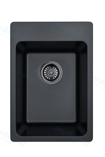 Overall Size:510X350X235mm Bowl Size:400X300X235mm Matte BlackLaufey Granite Laundry/Bar Sink