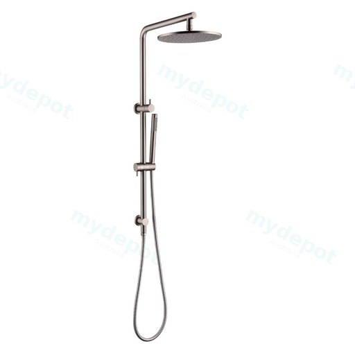 Pentro 10" Brushed Nickel Round Handheld Shower Station
