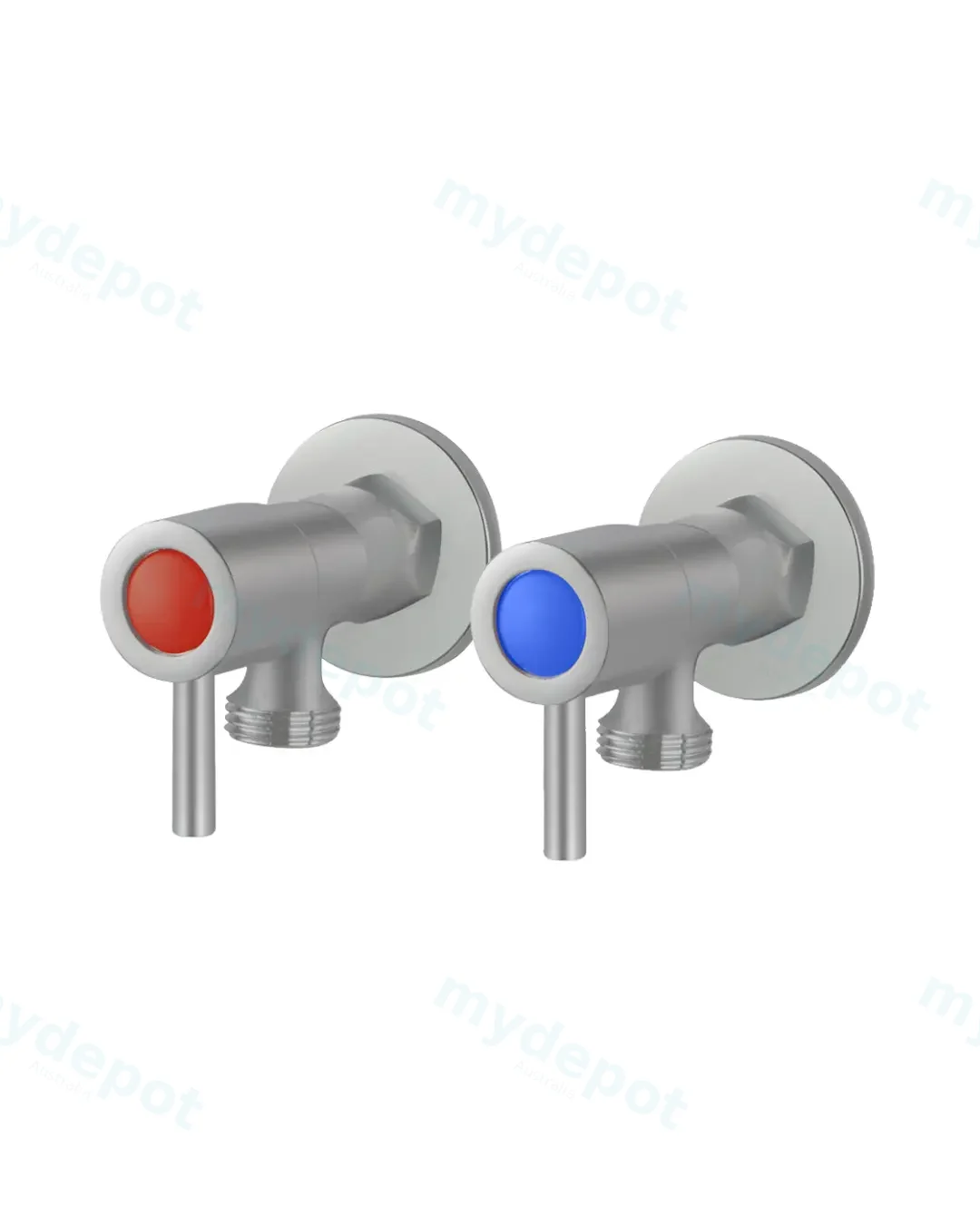 Pentro Brushed Nickel G 3/4" Washing Machine Taps SET