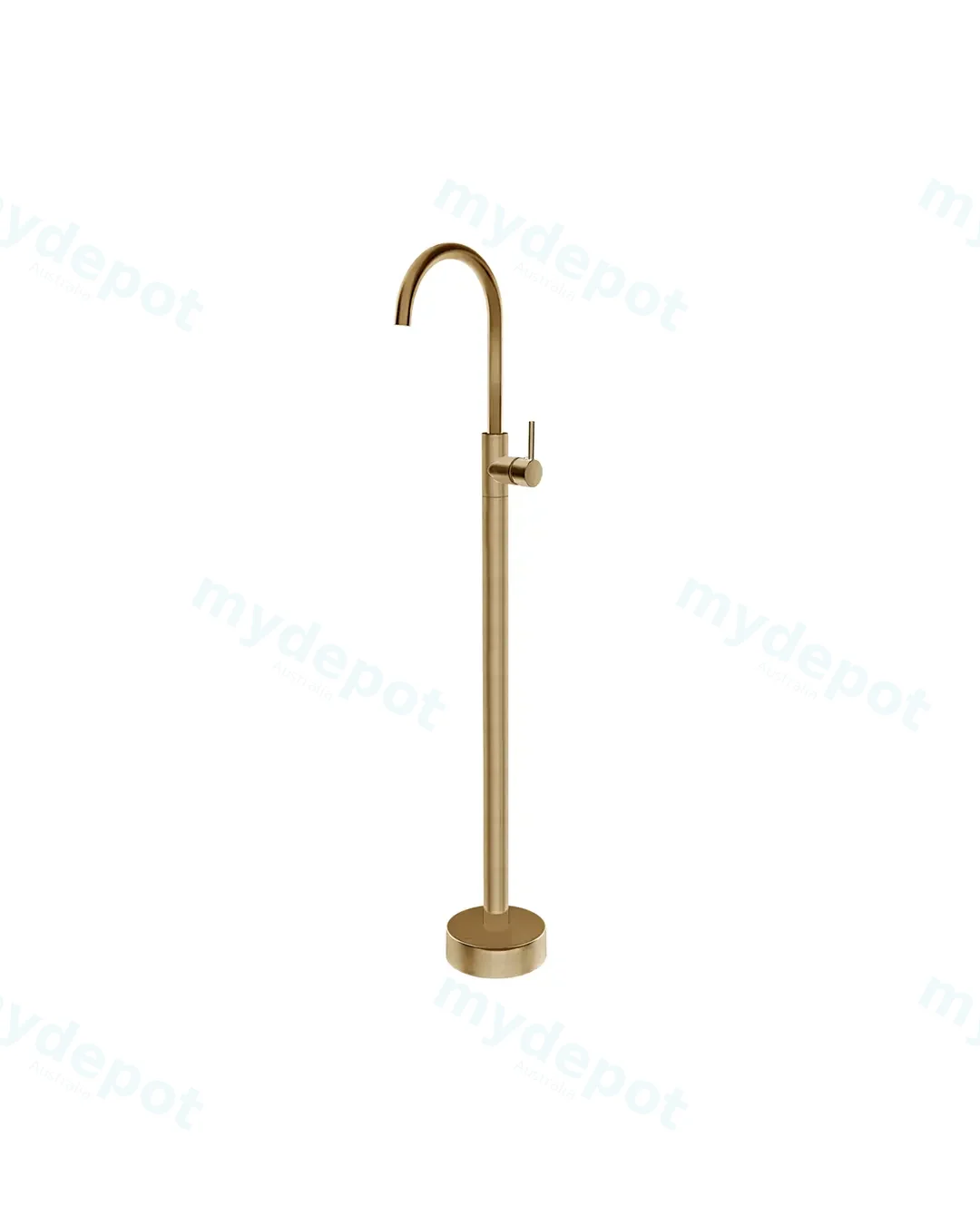 Pentro Brushed Yellow Gold Free Standing Spout & Mixer
