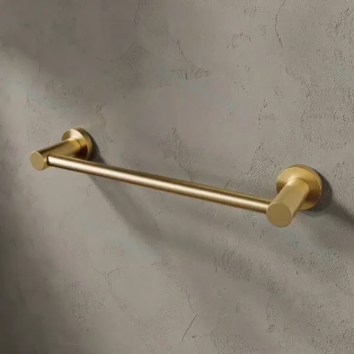 Pentro Brushed Yellow Gold 300mm Towel Rail