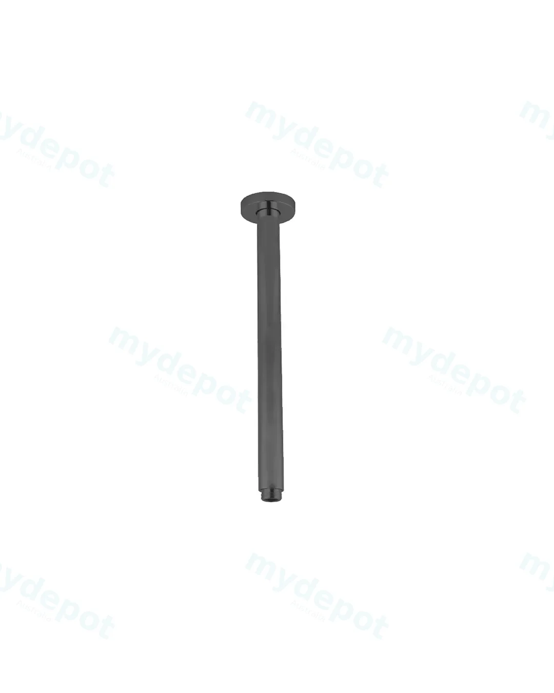 Pentro Gun Metal Grey Round Ceiling Shower Arm 400mm