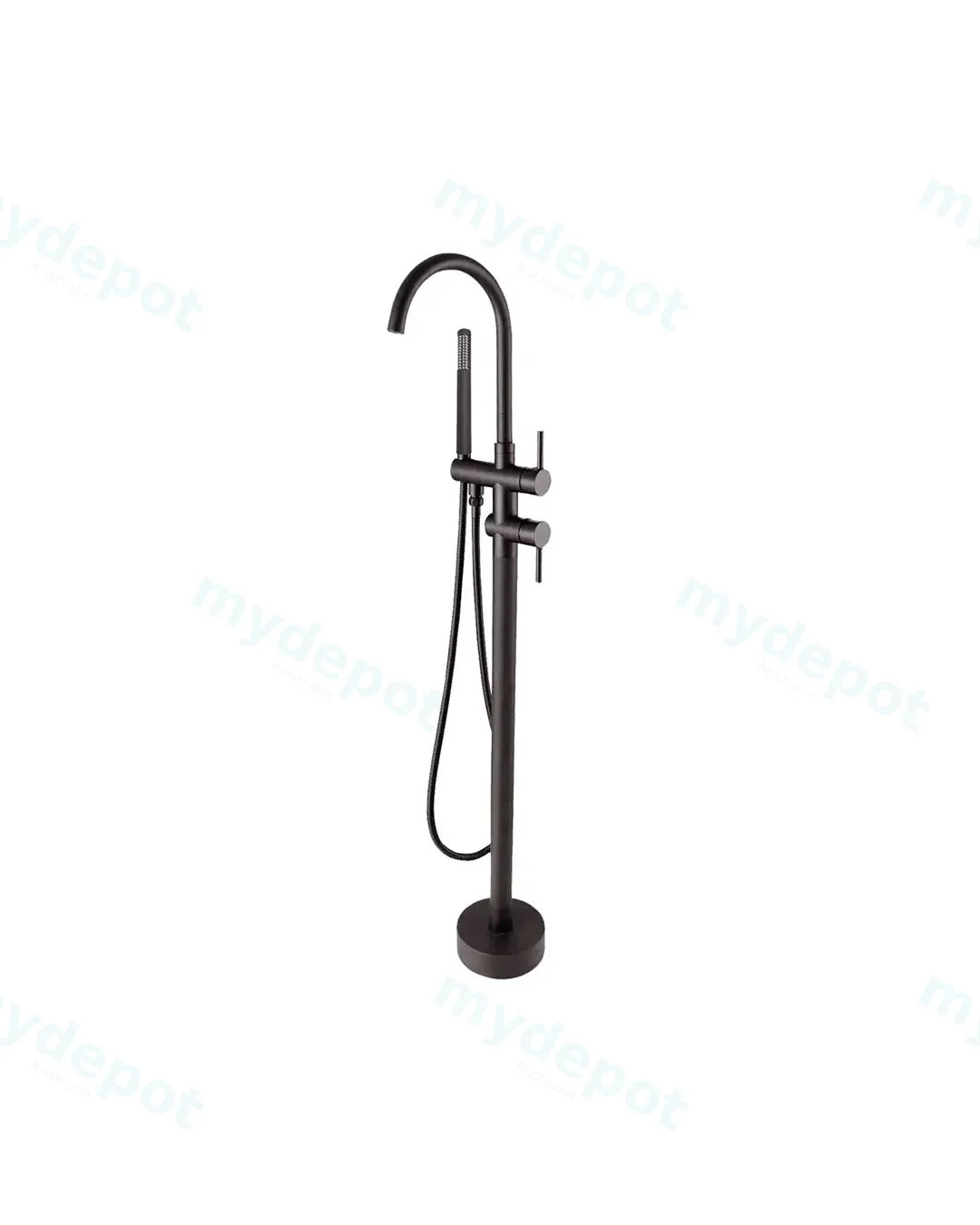 Pentro Gun Metal Grey Free Standing Spout & Shower