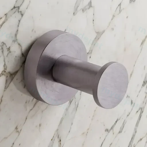 Pentro Gun Metal Grey Round Robe Hook