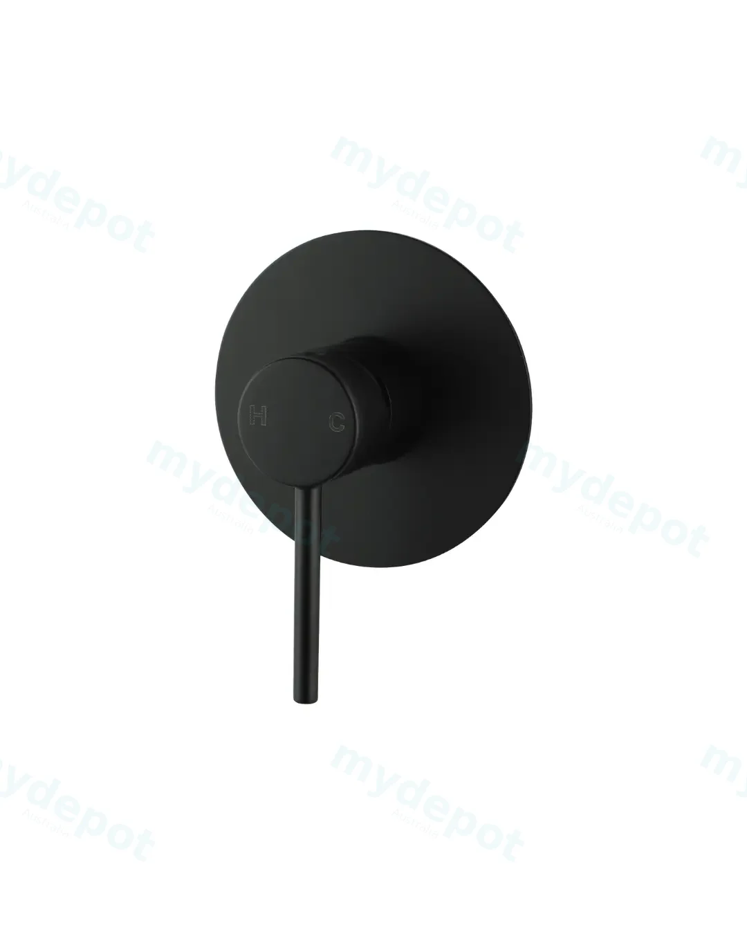 Pentro Matte Black Round Shower Mixer Tap