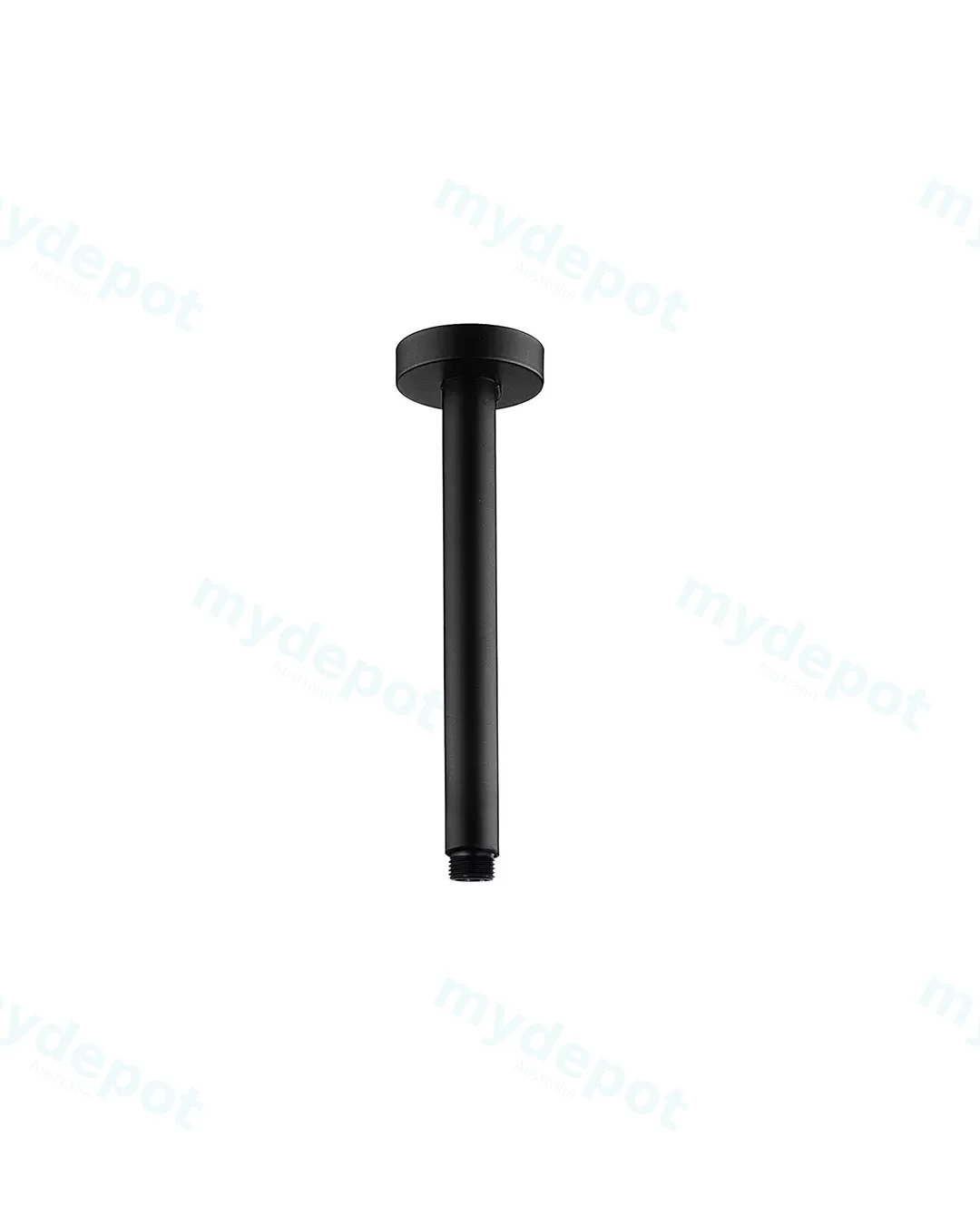 Pentro Matte Black Round Ceiling Shower Arm 200mm