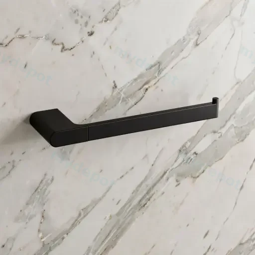 Persano Matte Black Zinc Alloy Towel Rail