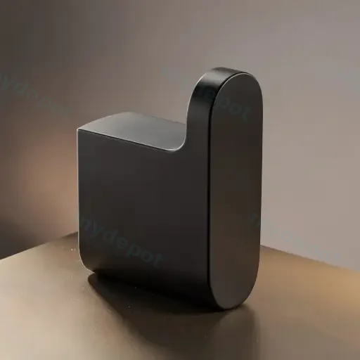 Persano Matte Black Zinc Alloy Robe Hook