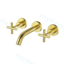 Plnz Bath Tap Set Brushed Gold