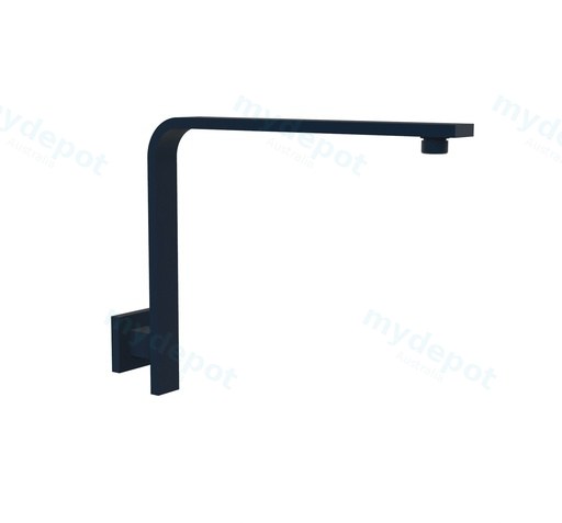 Rectangle Curved Shower Arm(Matt Black)