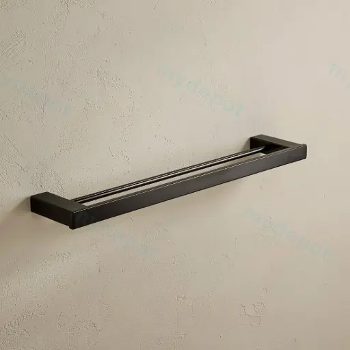 Rosa Double Towel Rail 610mm SS304 Stainless Steel(Matt Black)