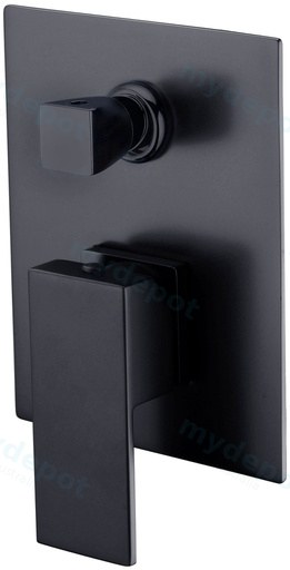 Rosa Wall Mixer With Diverter(Matt Black)