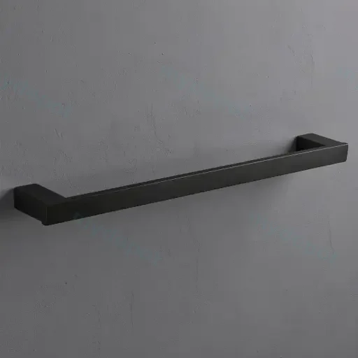 Rosa Single Towel Rail 750mm SS304 Stainless Steel(Matt Black)
