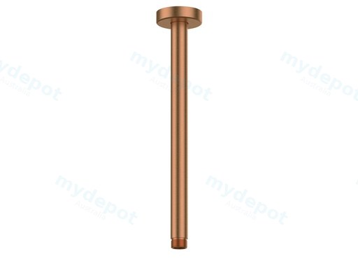 Round Ceiling Shower Arm 300mm Brushed Bronze