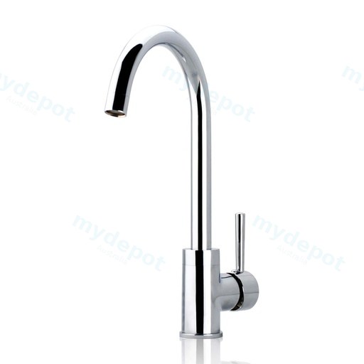 Round Chrome Standard Kitchen Sink Mixer Tap
