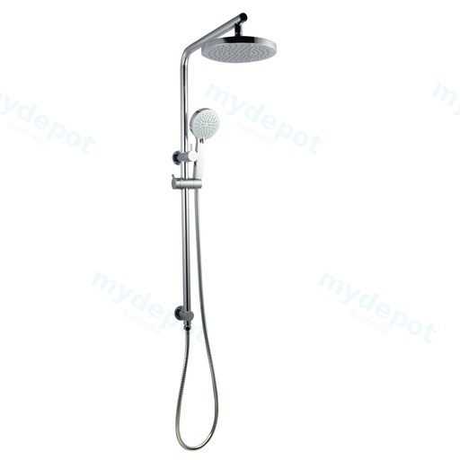 Round Chrome Shower Station(Right Angle) without Shower Head and Handheld Shower