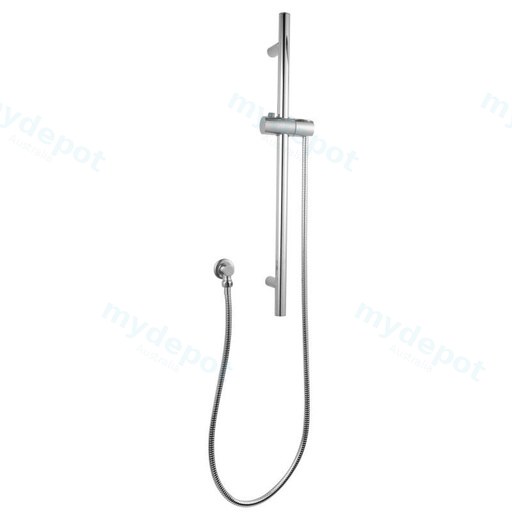 Round Chrome Stainless Steel Railwithout Handheld Shower,Fixed Wall Connector Set