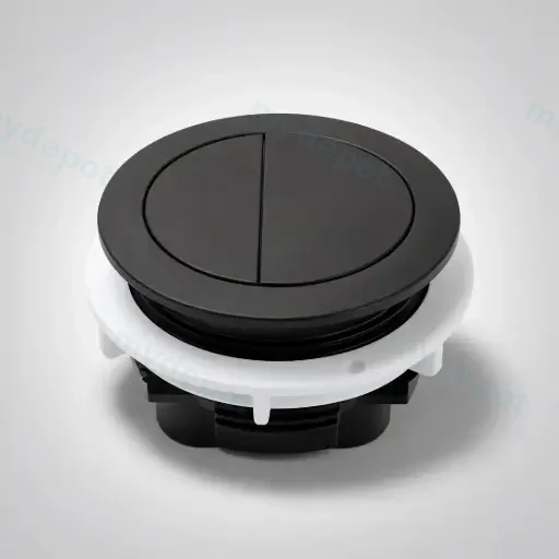 Round Press Button Matte Black for TPT-EDEN