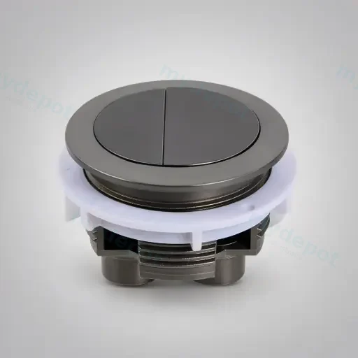 Round Press Button Gum Metal