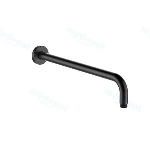 Round Shower Arm Matte Black
