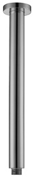 Round Vertical Shower Arm Brushed Stainless Steel
