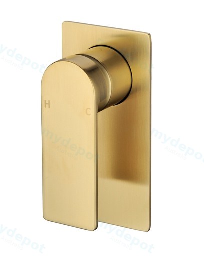 Ruki Wall Mixer Brushed Gold Lead Free