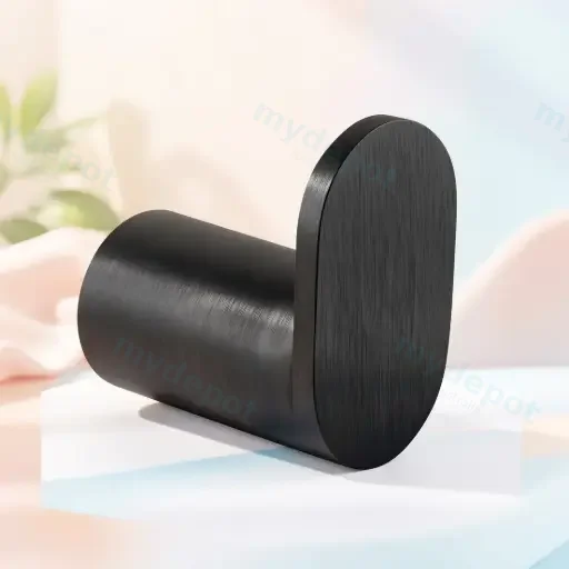 Rushy Black Round Robe Hook
