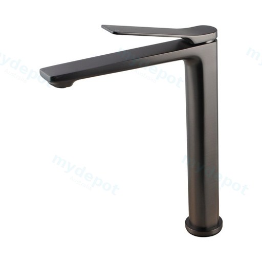 Rushy Brushed Gun Metal Grey Tall Basin Mixer