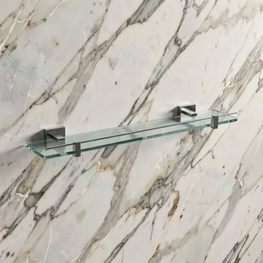 Sara Glass Shelf(Chrome)