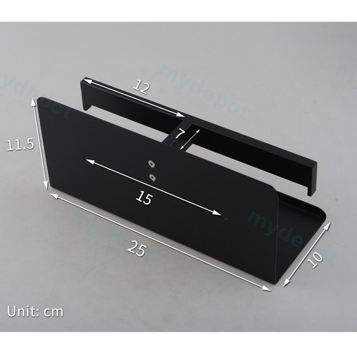 Sera Black Double Toilet Paper Holder with Cover