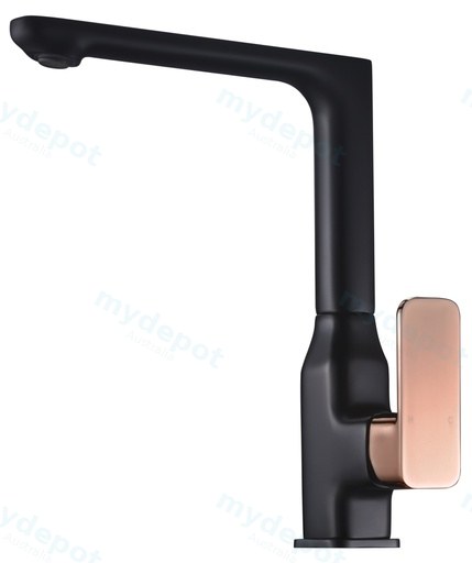 Seto Sink Mixer With Rose Gold Handle Lead Free(Matt Black)