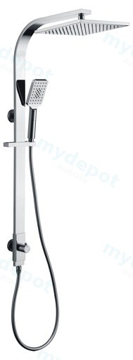 Seto Twin Shower Set Multifunction Square 250mm(Chrome)