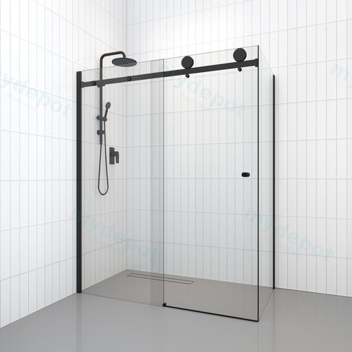 Shower Screen Door Handles Black D1B