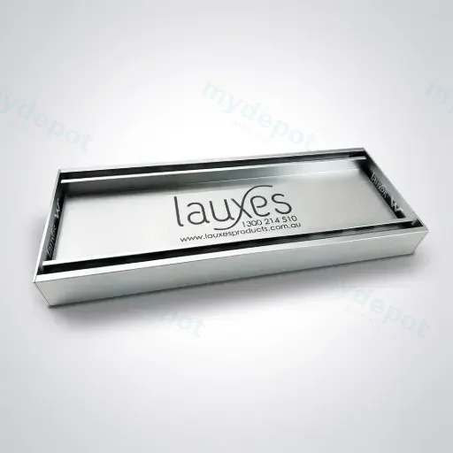 Silver Tile Insert Shower Floor Grate 300 - 5600mm Waste Drain