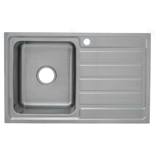 Seto Single Bowl Single Drainer Sink 860x500x215mm Left Hand Bowl(304 Stainless Steel)