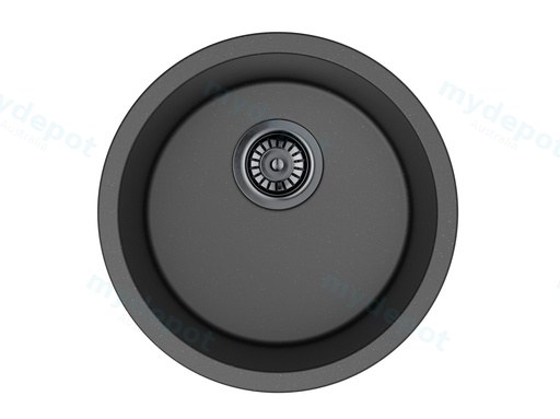 Size:410mmX220mm Bowl Size:358*220mm Matte Black Laufey Granite Laundry Sink