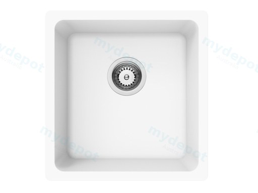 Size:430*450*235mm Bowl:397X380X235mm Artic White Crete Granite Sink Single Bowl