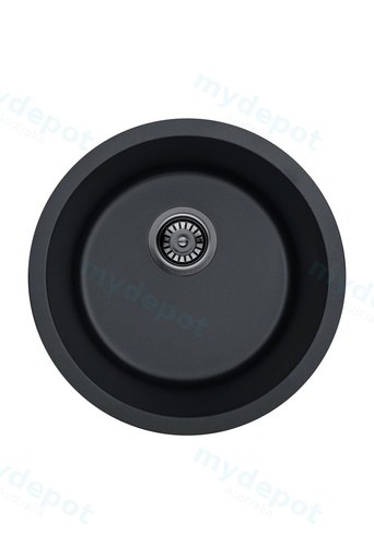 Size:450X235mm Bowl Size:398*235mm Matte Black Laufey Granite Laundry/Bar Sink