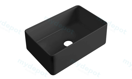 Size:760*459*254mm Bowl Size:724*423*232mm Matte Black Rocca Fine Fireclay Farm House Buttler Sink Single Bowl Grid And Waste Included