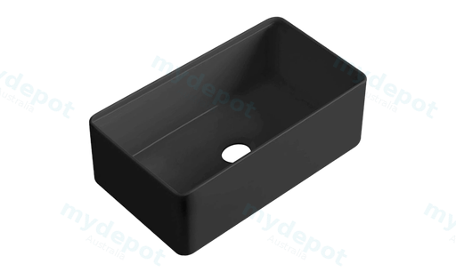 Size:835*459*254mm Bowl Size:799*423*232mm Matte Black Rocca Fine Fireclay Farm House Buttler Sink Single Bowl