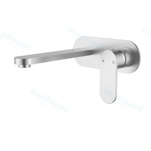 Sora SS Wall Basin Mixer Trim Kits Brushed Stainless Steel