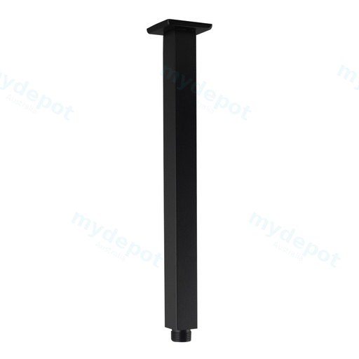 Square Black Ceiling Shower Arm 300mm