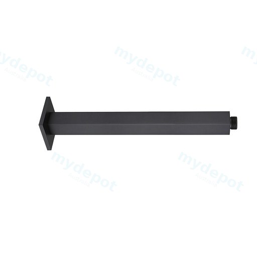 Square Ceiling Showe Arm 450mm Matte Black