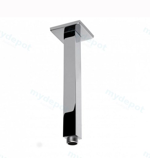 Square Chrome Ceiling Shower Arm 200mm